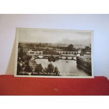 TWO BRIDGES, STRATFORD UPON AVON, WARWICKSHIRE. unused postcard by H. Barton =
