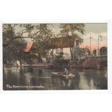 The River Colne Colchester Postcard Essex W H & Son