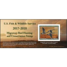 RW84A, 2018 Canada Geese Federal Duck Stamp Self-Adhesive Pane - Stuart Katz