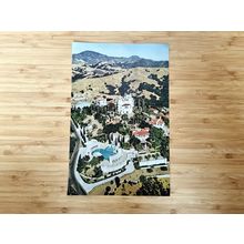 1966 Hearst Castle, California San Simeon Aerial View, Magazine Photo Print