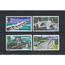 GB.British Bridges set of 4.Mounted Mint.Jul25a