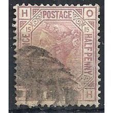 1879 SG141 2 1/2d Rosy-Mauve Plate 15 Good/Fine Used Check Letters "OH".