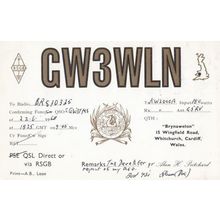 Whitchurch Wales QSL Amateur Radion Station Postcard