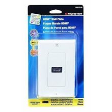 Monster Cable Wallplate Hdmi Female Jack 1 Gang White Carded