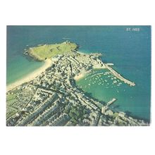 ST. IVES .CORNWALL .used postcard 1980 postmark =