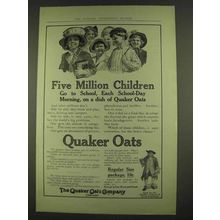 1913 Quaker Oats Ad - Five Million Children