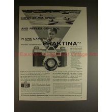 1956 Praktina FX Camera Ad - Speed and Reflex Control!!