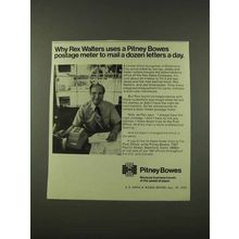 1973 Pitney Bowes Postage Meter Ad - Rex Walters Uses