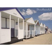 Southwold Suffolk Beach Huts Postcard