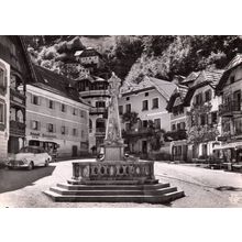 Marktplatz Hallstatt Salzkammergut Real Photo Postcard