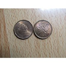 1991 Queen Elizabeth 1 Cent Canada Coin