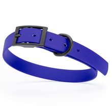 Dog Pet Waterproof Collar - W3/4" x L15"-18" - Blueberry Royal