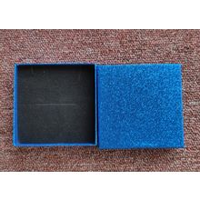 Blue glitter gift boxes necklace bracelet box approx 9 cm x 9 cm x 2 cm