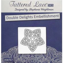 Tattered Lace. Double Delights Embellishment Die. Die Cutting Cardmaking Crafts