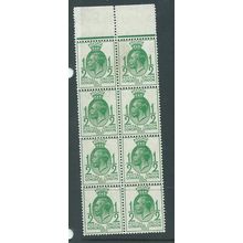 a george v puc sg434 sg 434 mnh block of 8 mnh nice multiple