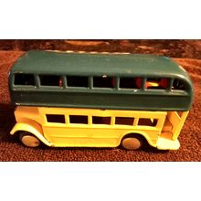 Old Vintage friction powered Double Decker Bus 5" Long Working Condition 1960's