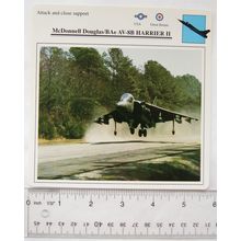 M.D. AV-8B Harrier II - USA,GB - Attack & Close Support - Collectors Club Card