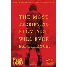 Evil Dead (2013)_2 Movie Film Poster Canvas iconic design