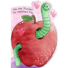 For My Teacher On Valentine's Day - Valentine's Greeting Card - 22167