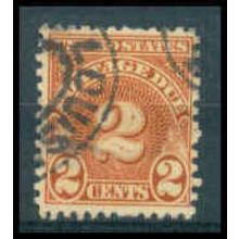 Used J81 2c Postage Due Average Plus WA1291