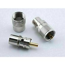 PL-259 Gold Plated RF Pin Connector for RG-8/U 2-Pack OPEK AT-7506-3G