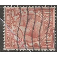 1924 SG420b 1 1/2d Red-Browm Wmk Sideways Good Used ..