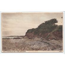 Portishead View of Rocks Below Golf Course Somerset 1937 L/Pub Postcard 4164