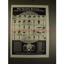 1956 Exakta VX Camera Ad - Covers The Wide-Wide World!!