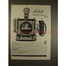 1963 Linhof Super Technika IV Camera Ad - Incomparable!
