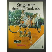 1974 Singapore Tourism Ad - The Sunny Smile Isle