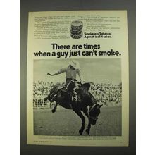 1974 Skoal Happy Days and Copenhagen Tobacco Ad - Rodeo