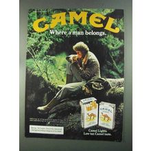 1983 Camel Cigarettes Ad - Where a Man Belongs