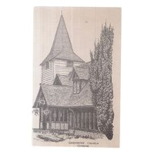 GREENSTED CHURCH, ONGAR (a) ... unused blank card 14 X 11 cms #