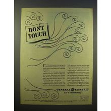 1945 General Electric Air Conditioning Ad - Don't Touch