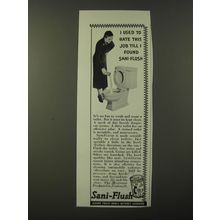 1938 Sani-Flush Cleaner Ad - I used to hate this job till I found Sani-Flush