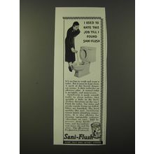 1938 Sani-Flush Cleaner Ad - I used to hate this job till I found Sani-Flush