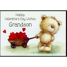 Happy Valentines Day Wishes - Juvenile Valentines Greeting Card - 22559