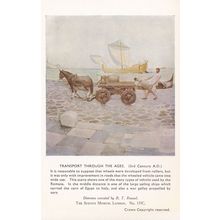 Transport Through The Ages 3rd Century Roman Ships Postcard