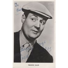 Freddie Sales Old Yorkshire Comedian Actor Hand Signed Photo