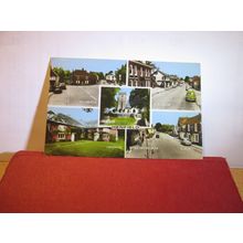 multiview, HENFIELD, SUSSEX used vintage postcard by F Frith c.1971 =