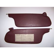 1975 PLYMOUTH GRAN FURY BURGUNDY SUNVISORS OEM PAIR