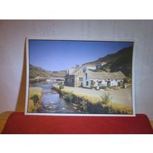 RIVER VALENCY ENTERS BOSCASTLE HARBOUR, CORNWALL used postcard 1998 pm =