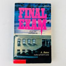 Final Exam Paperback by A Bates Scholastic Book YA