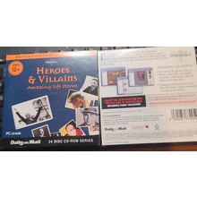 Heroes & Villains Amazing Stories PC ROM Promo The Daily Mail CD Rom Library