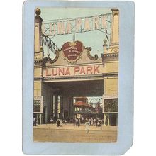 New York Coney Island Amusement Park Postcard Luna Park Entrance top_box1~417