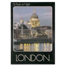 ST PAULS AT NIGHT, LONDON unused postcard vgc #