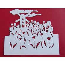 6 x Die Cuts Tulips In Holland