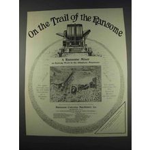 1911 Ransome Concrete Mixer Ad - On The Trail Of