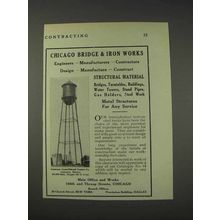 1910 Chicago Bridge & Iron Works Ad - Engineers - Manufacturers