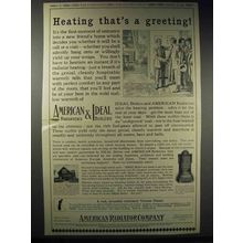 1914 American Radiators and Ideal Boilers Ad - Greeting